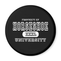 Horse Shoe University Dark magnets by universityshirts Horse Shoe University Dark magnets