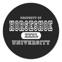 Horse Shoe University Dark stickers by universityshirts Horse Shoe University Dark stickers