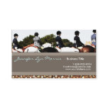 Horse Show Line Up Equestrian Profile Card Business Card Templates