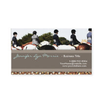 Horse Show Line Up Equestrian Profile Card Business Card Templates