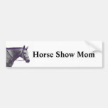 Horse Show Mom - English Bumper Sticker