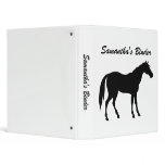 Horse Silhouette Binder (insert your name)