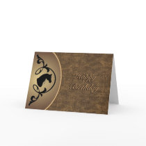 Horse Silhouette Card