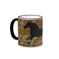 Horse Silhouette Mug by Customizables Horse Silhouette Mug