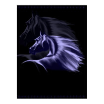 Horse Silhouette Poster posters by Lotacats Horse Silhouette Poster posters