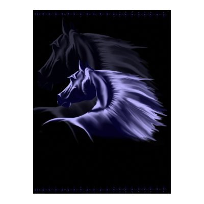 Horse Silhouette Poster by Lotacats