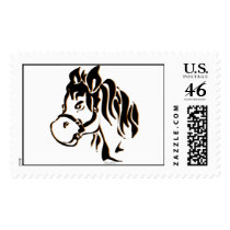 Horse Silhouette Stamp