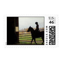 horse silhoutte postage