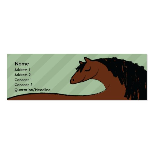 Horse - Skinny Business Card