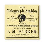 Horse Stable Newspaper Advertisement Magnets