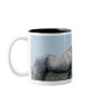 Horse standing in field mug