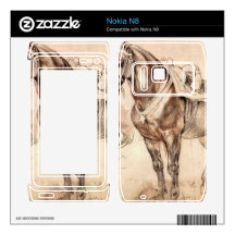 Horse studies by Paul Rubens Nokia N8 Skin