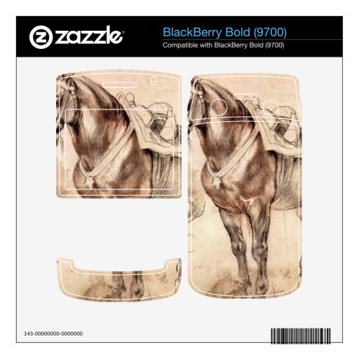 Horse studies by Paul Rubens BlackBerry Bold 9700 Skin