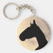 Horse Sunset Keychain keychains
