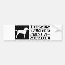 Horse Survive Bumper Stickers