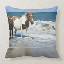 Horse Swim Design Pillow