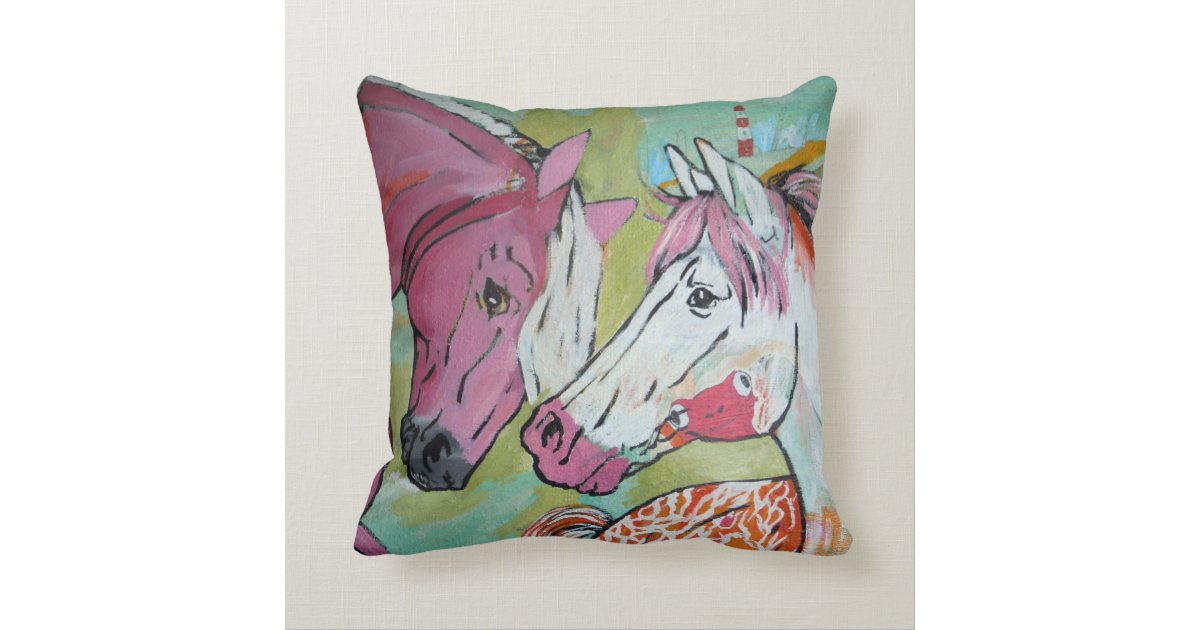 Horse Throw Pillow Zazzle