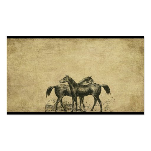 Horse To Horse- Prim Biz Cards Business Card Templates (front side)