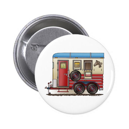 Horse Trailer Camper Button