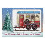 Horse Trailer Camper Holiday Cards
