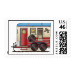 Horse Trailer Camper Stamp