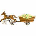 Horse Trike-N-Wagon Wall Sculpture Photo Cut Outs