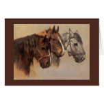 Horse Vintage Greeting Card