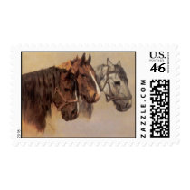 Horse Vintage Postage Stamp
