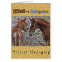 Horse vs. Computer: Instant Messaging cards