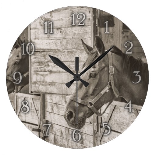 Horse wall clock Zazzle