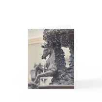 Horse Water Fountain Note Cards
