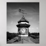 Horse Weather Vane and Clock Tower Posters