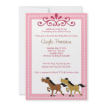 HORSE Western Cowgirl 5x7 Baby Shower Invitation
