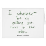 Horse Whisperer: Gelding with Radio Greeting Cards