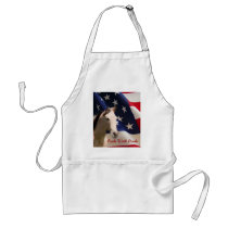 Horse With American Flag Apron by horsesense Horse With American Flag Apron