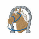 Horse with Horseshoe embroidered shirts