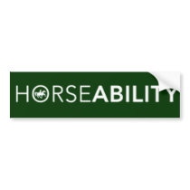 HorseAbility Logo - Bumper Sticker bumper stickers
