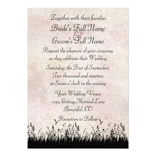 Horseback Riding Couple Wedding Invitation