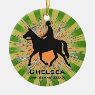 Horseback Riding Equestrian Ornament