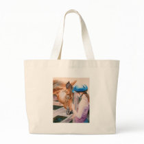 HorseBack Riding Girl & Horse Animal Lover Tote bags