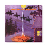 HORSEBACK RIDING THE ROCKIES SOUVENIR MAGNET