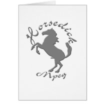 HorseDick Dot Mpeg Greeting Card
