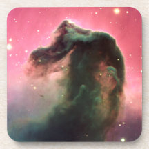 Horsehead Nebula Pink Space Coaster