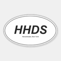 Horseheads New York Oval bumper Sticker