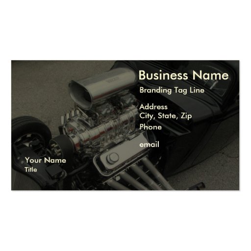 Horsepower Business Card (front side)