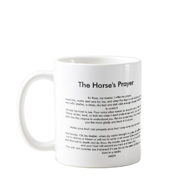 Horseprayerhorse, mug by lucindaknowlton
