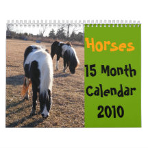 Horses15 Month Calendar 2010