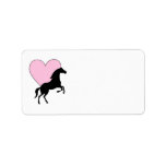 Horses and Love Address Label