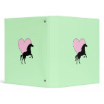 Horses and Love Vinyl Binder