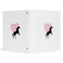Horses and Love Vinyl Binder